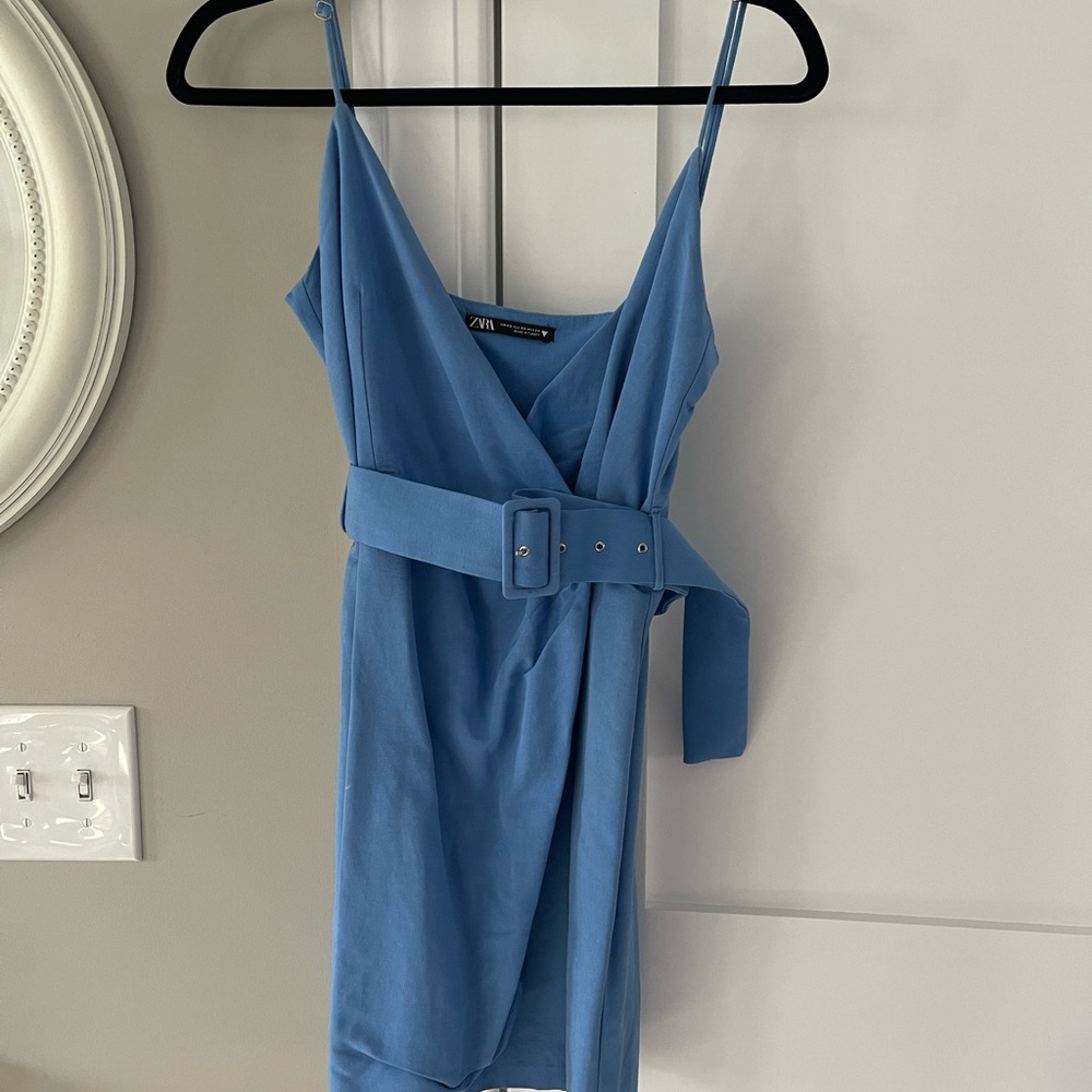 Zara Blue Wrap Dress